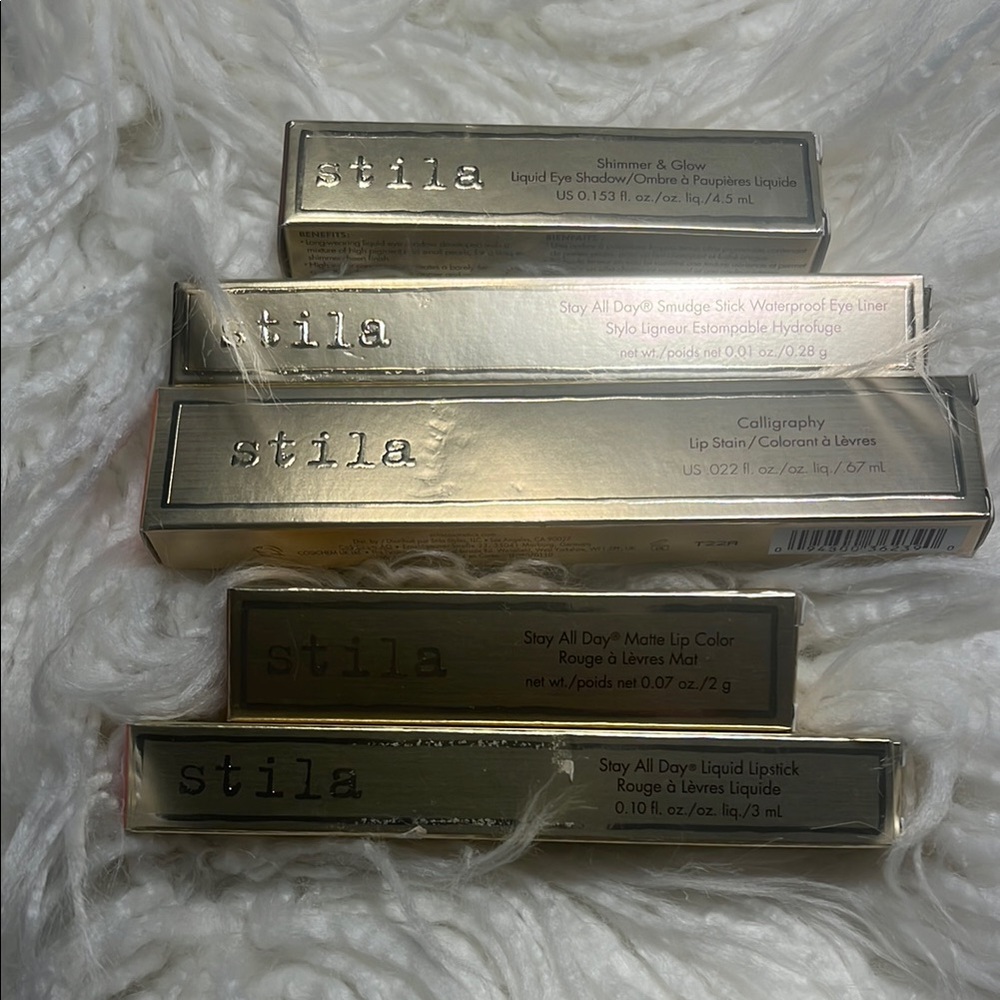 Stila Shimmer & Glow Liquid Eye Shadow Set - Gold and Silver